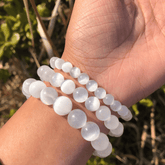 Bracelet Sélénite | Lithothérapie Stéphanie